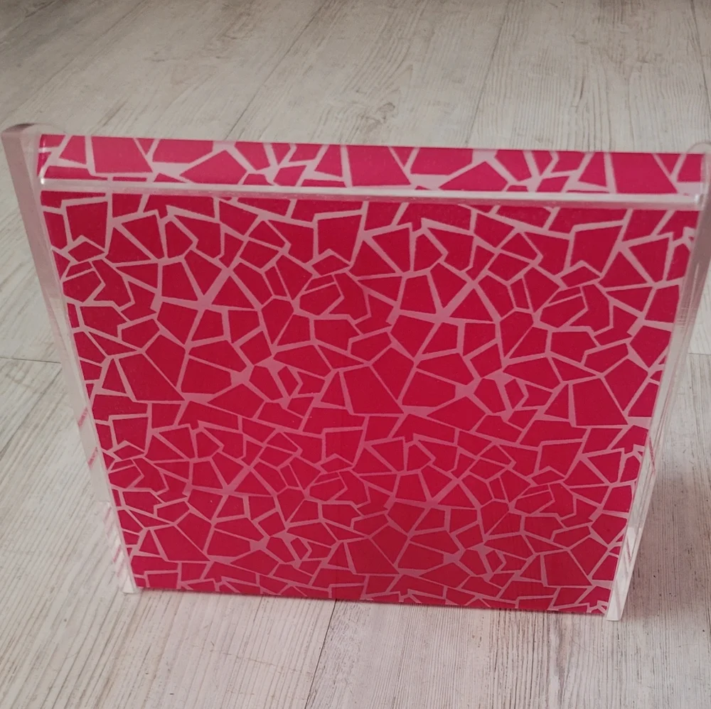 Hot Pink Geometric Multipurpose Home Organizer
